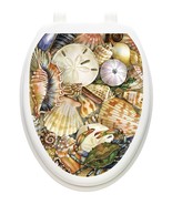 Toilet Tattoos Tidal Treasures Vinyl Removable Lid Decoration - £16.41 GBP