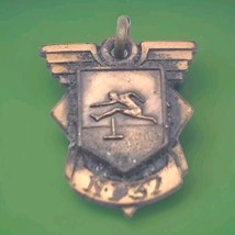 Jostens School Sports Award 1937 Hurdles Track And Field Pendant Charm - $11.95