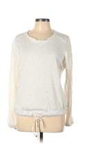 Lou &amp; Grey Womens Tunic Top Gray Heather Front  Long Sleeve Size Large - £21.05 GBP