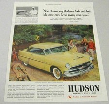 1954 Print Ad Hudson Hornet Hollywood Hardtop Hunters &amp; Pretty Lady - £11.45 GBP