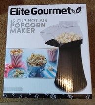 Elite Gourmet Fast 16 Cup Hot Air Popcorn Popper Electric Popcorn Maker EPM712B - £11.99 GBP