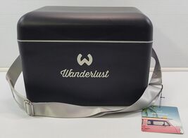 *C) Wanderlust Retro 15 Quart 21 Can Cooler Box - Black 14" x 10" x 11" - $14.84