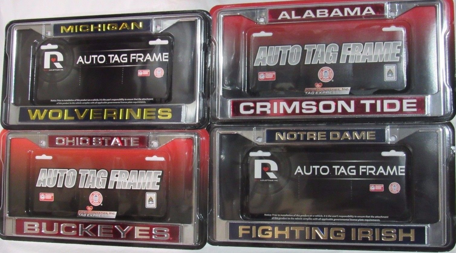 Primary image for NCAA Laser-Cut License Plate Frame By Rico Industries -Select- Team Below