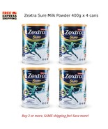 4x Zextra Sure Milk Powder 400g Nutritional Support for Bone &amp; Joint Health - $187.45 CAD