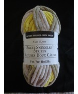 7 oz. Loops & Threads SWEET SNUGGLES STRIPES Polyester SM-13 DUCKLING Jumbo Yarn - $5.94