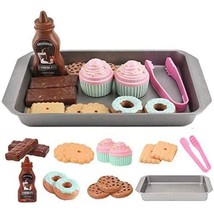 Cookie Play Food Set, Play Food For Kids Kitchen - Toy Food Accessories - Toy Fo - £19.69 GBP