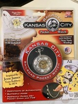 Kansas City Railroad Pocket Watch 26&#39; Inch Chain New Inspired By Jesse James - £19.55 GBP