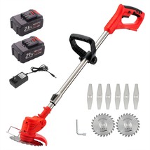 Weed Wacker Cordless Electric Brush Cutter Stringless Weed Eater with, 1... - £121.96 GBP