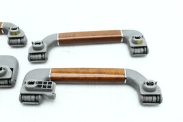 2004-2006 VOLKSWAGEN PHAETON OVERHEAD PULL GRAB HANDLE WOOD GRAIN SET OF 4 H2039 image 12
