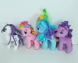 My Little Pony Plush Lot Of 4 Rarity Twilight Dash Pinkie Hasbro Needs B... - $29.69