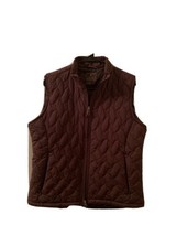 Royal Robbins Women&#39;s Brown Quilted Vest Jacket Coat Size Large Brown - $45.59