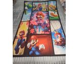 Super Mario Bros Rug Backdrop 56x38 Wall Tapestry Blanket Nintendo Yoshi... - $29.67