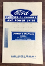 Ford Industrial Engines And Power Units 272 292 Owners Manual 1963 Print... - £11.71 GBP