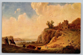 Vintage Amsterdam Aelbert Cuyp Driving the Herd Home Postcard illustrati... - £3.94 GBP