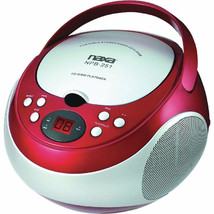 NAXA Electronics NPB-251BU Portable CD Player w/ AM/FM Tuner-Red - £44.07 GBP