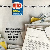 Ajax Laundry Detergent Ultramarine 1965 Advertisement Colgate Soaps DWII1 - $245.43 MXN