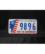 1976 New Hampshire Bicentennial Booster License Plate OLD MAN OF THE MOU... - €20,76 EUR