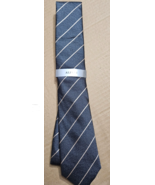 ALFANI Men&#39;s Tie Knighton Stripe Taupe 260 NWT MSRP $55.00 - €12,97 EUR