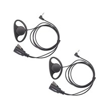 Lot 2 x Coodio D-Ring Earpiece Police Security Headset inline PTT Mic Microphone - £39.38 GBP