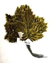 12 Vintage Velvet Millinery Corsage Leaves 2" w 1 3/4 "L Never Used Bund... - $14.36