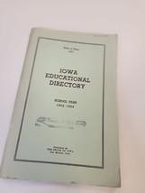 1952 Iowa Educational Directory Linn County Heritage Society - $5.70