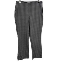 Everlane Grey Black Checked Gingham Cropped Side Zip Preppy Straight Leg... - £27.72 GBP