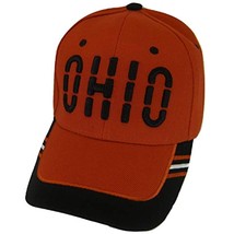 Ohio Window Shade Font Men&#39;s Adjustable Baseball Cap (Red/Black) - £11.76 GBP