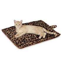 Thermal Cat Mats Leopard Pint Warm Bed Reflects Heat Soft Plush MPET Lining 22&quot;  - £20.09 GBP