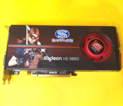  SAPPHIRE ATI RADEON HD 5850 1G 1 GB GDDR5 DESKTOP PCIE HDMI DVI GRAPHIC... - $31.55