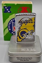 VINTAGE 1997 NFL St Louis RAMS Chrome Zippo Lighter #461, NEW in PACKAGE  - $46.74