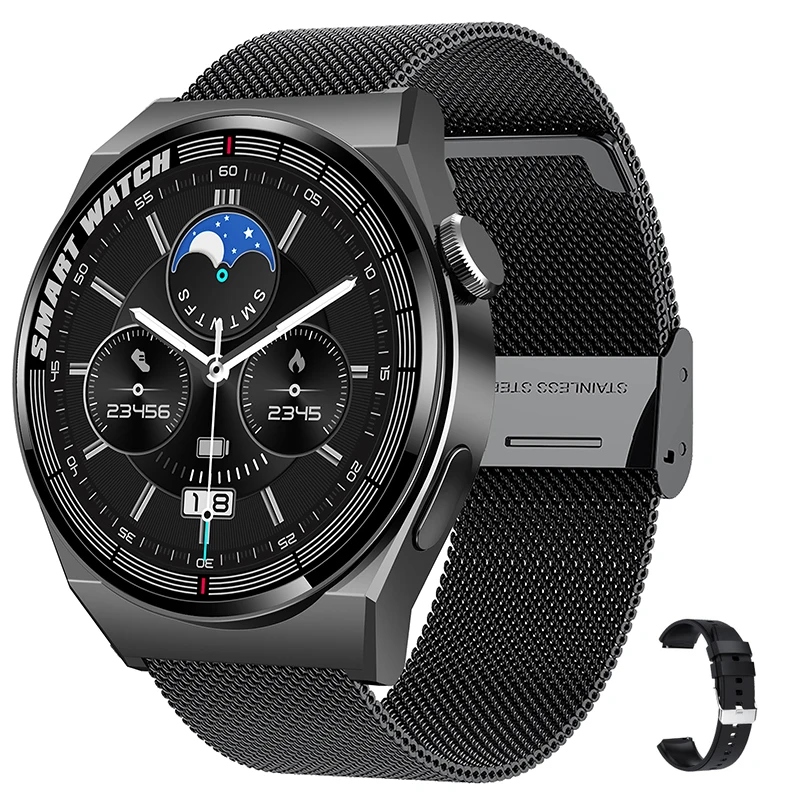 ECGPPG Bluetooth Call Smart Watch Men Laser Health Blood Pressure Fitnes Sports
