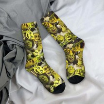 Mens and Womens Shrek The Ogre Monster Socks Unisex One Size Fits Most Warm - £11.83 GBP