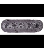 Gothic Warning Sign-BEWARE of ZOMBIES-Walking Dead Halloween Prop Decora... - $5.91