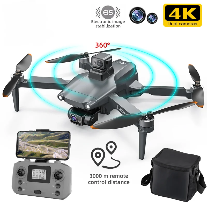  l600 pro 4k hd dual camera drone visual obstacle avoidance brushless motor gps 5g wifi thumb200