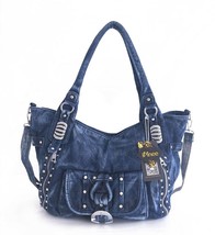 iPinee High Quality Denim Women Handbag Casual Large Capacity Hobos Bag Hot Sell - £98.18 GBP