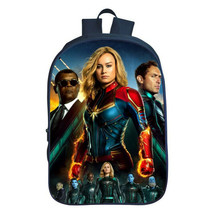 Captain Marvel 3D Print Backpack Students School Bag Kids Travel Bag Ruc... - £18.79 GBP