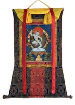 MACHIG LABDRON ORIGINAL TIBETAN THANGKA PAINTING FOR CHOD PRACTICE SILK ... - $3,882.33 MXN