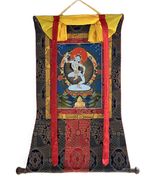 MACHIG LABDRON ORIGINAL TIBETAN THANGKA PAINTING FOR CHOD PRACTICE SILK ... - €181,17 EUR