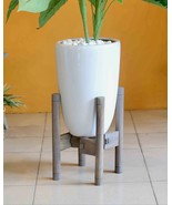 Adjustable Wood Plant Stand, Acacia Rustic Pot Holder, Pot &amp; Plant NOT I... - $744.61 MXN