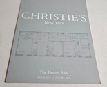 Christie&#39;s New York The House Sale January 15, 2003 Auction Catalog - $19.98