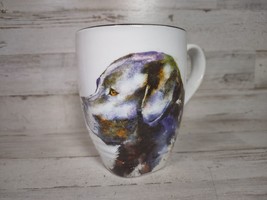 Big Sky Carvers Dean Crouser Chocolate Black Lab Dog Ceramic Mug Cup Watercolor - £6.73 GBP