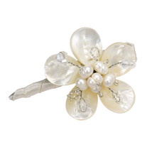 Charming Daisy Mother of Pearl Floral Hair Clip - £12.65 GBP