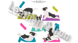 New Boston Terrier Yoga Mats Pattern Dog Vinyl Checkbook Cover - £6.92 GBP