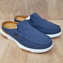 Ortho Comfort Mens Loafers Size 11.5 M Blue Denim Slip On Casual Boat Shoes - £34.35 GBP