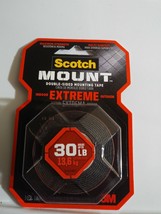 Scotch Extremely Strong Mounting Tape, 1-inch X 60-inches, Black, Holds up to 30 - £9.55 GBP