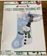 Christmas/Holiday &quot;Snowman&quot; Felt Stocking Sewing Kit-Brand New-SHIPS N 2... - $24.63