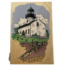 Point Loma Light CA Rubber Stamp P035 Lighthouse Stampendous Etchling 1997 - £8.54 GBP