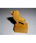 Penguin Brand Lion Vintage Pencil Sharpener Wood Gloss Finish Green - $33.28 CAD