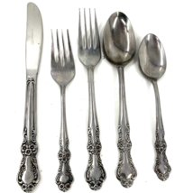 Ecko Eterna Mary Graham Stainless Flatware 5-Piece Place Setting Excellent - £19.31 GBP