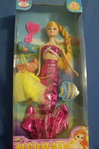 Doll Toys Hunson New Mermaid Under Water Princess Pink Doll 12 inches - £10.38 GBP